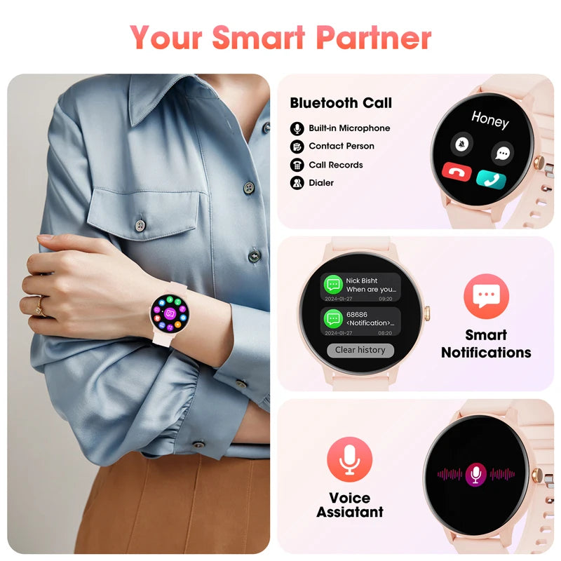 Smart watch with touch screen