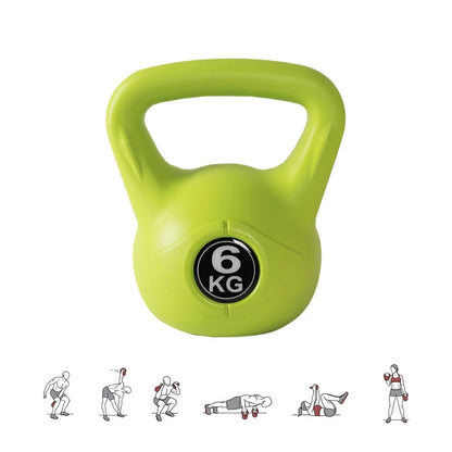 Muscle training at home with kettlebells