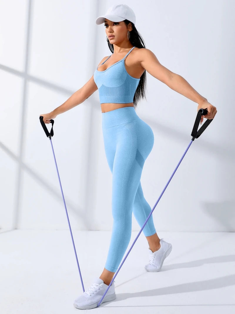 Women's 2 Piece Seamless Workout Yoga Set