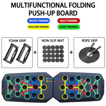 Portable and multifunctional push-up board