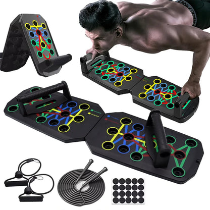 Portable and multifunctional push-up board