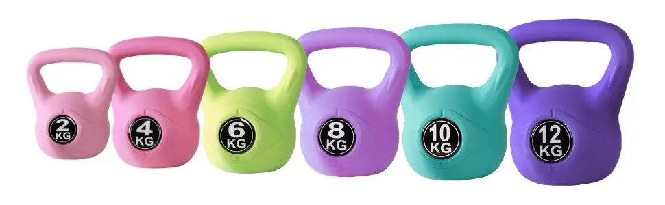 Muscle training at home with kettlebells